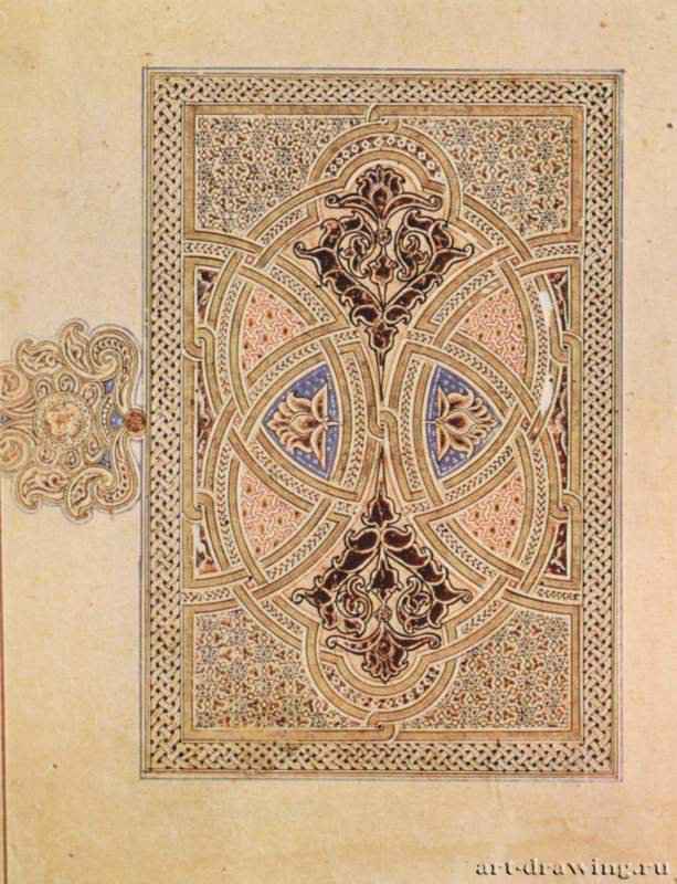 Коран: орнамент. 11 век - 13,4 x 9,1 см Пергамент Ближний Восток Дублин. Библиотека Честера Битти Книжная миниатюра